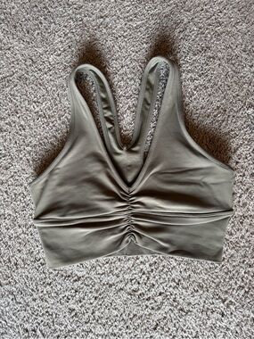 Alo Wild Thing Bra - Olive Green
